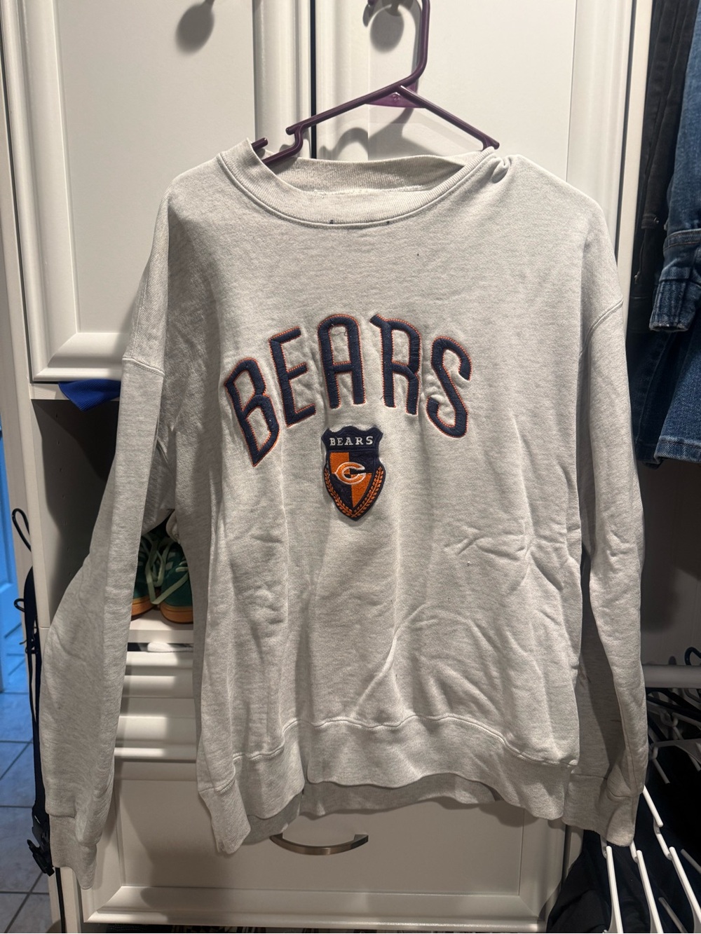 Vintage Bears Crewneck Sweatshirt - Light Gray